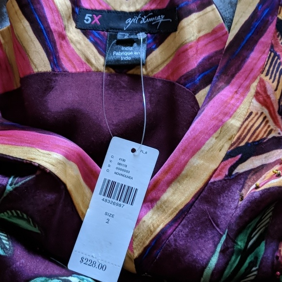 Gala Maxi Dress by 5X Ajit Kumar for Anthropologie Size 2 - Picture 3 of 6